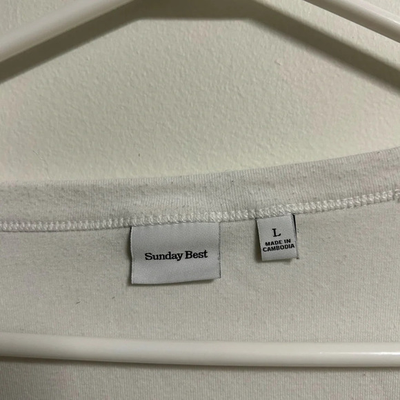 Sunday  Best White Long Sleeve Shirt - Picture 4 of 4